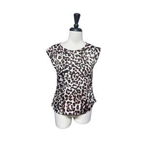 The Limited Petite XS Silky Animal print Sleeveless Blouse Shell
